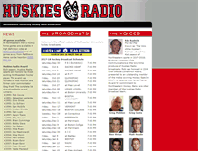 Tablet Screenshot of huskiesradio.com